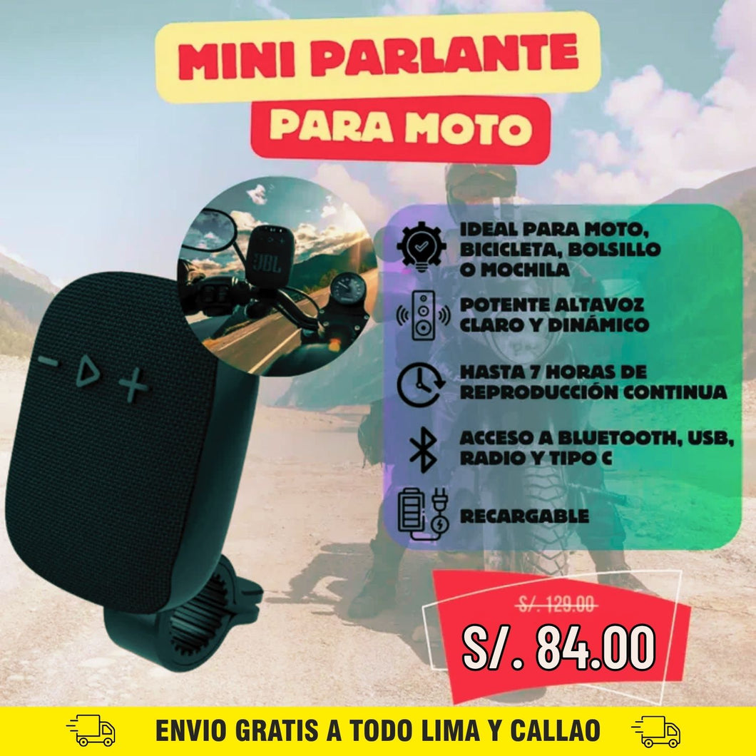 MINI PARLANTE PARA MOTO / BICICLETA